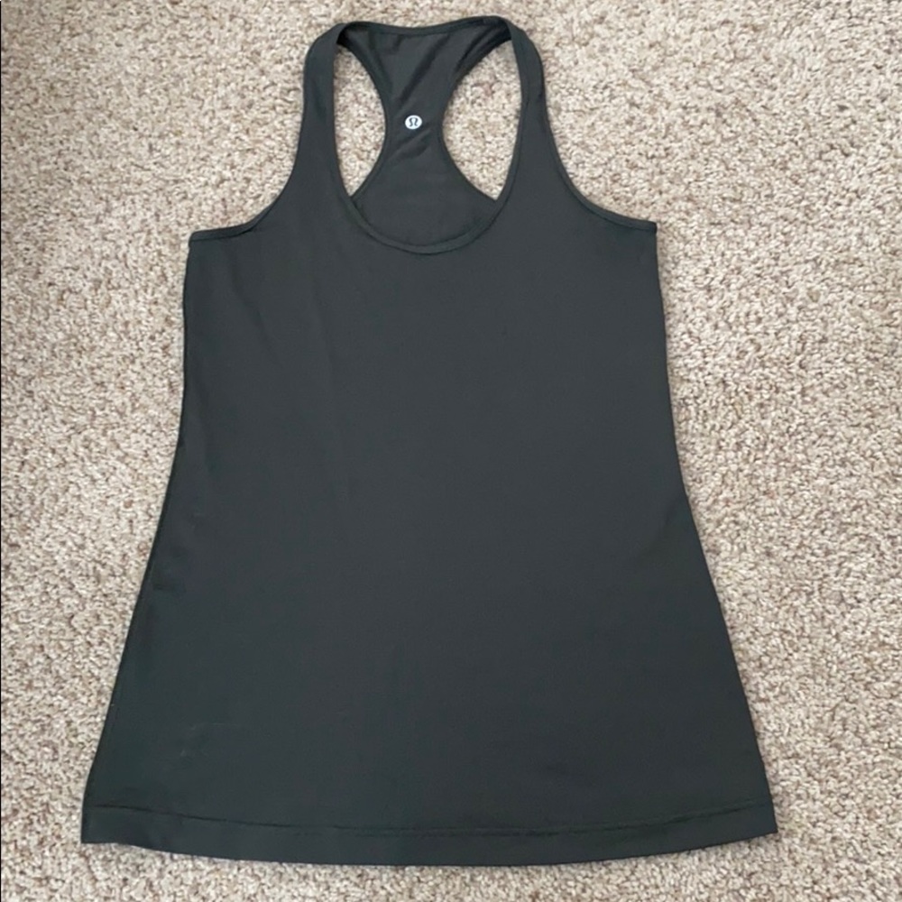 Dark green Lululemon tank